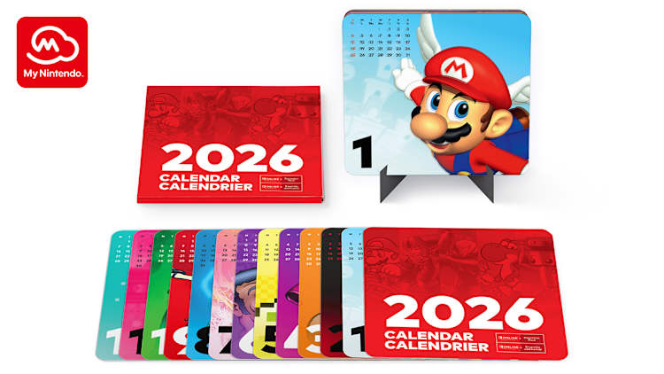 Nintendo Switchおまけにカレンダー付き Nintendo Switch Online Calendar 2026 (for Nintendo Switch Online
